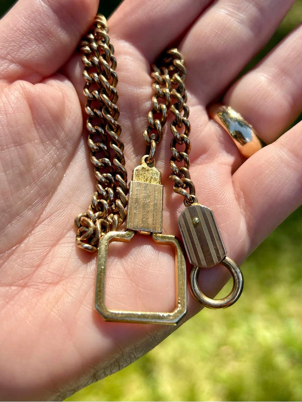 Watch Chain - Gold-Tone Heavy And Chunky Vintage Chain